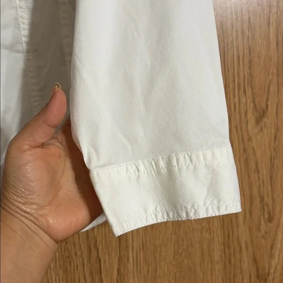 Chico's Cream Button-Up Blouse. - Picture 4 of 7